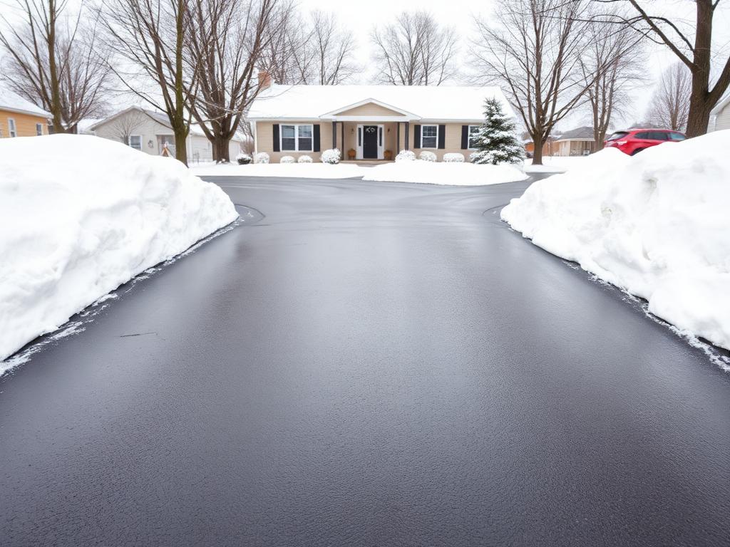 Finished snow removal work