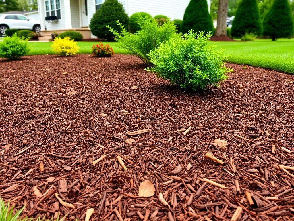 Finished mulch work
